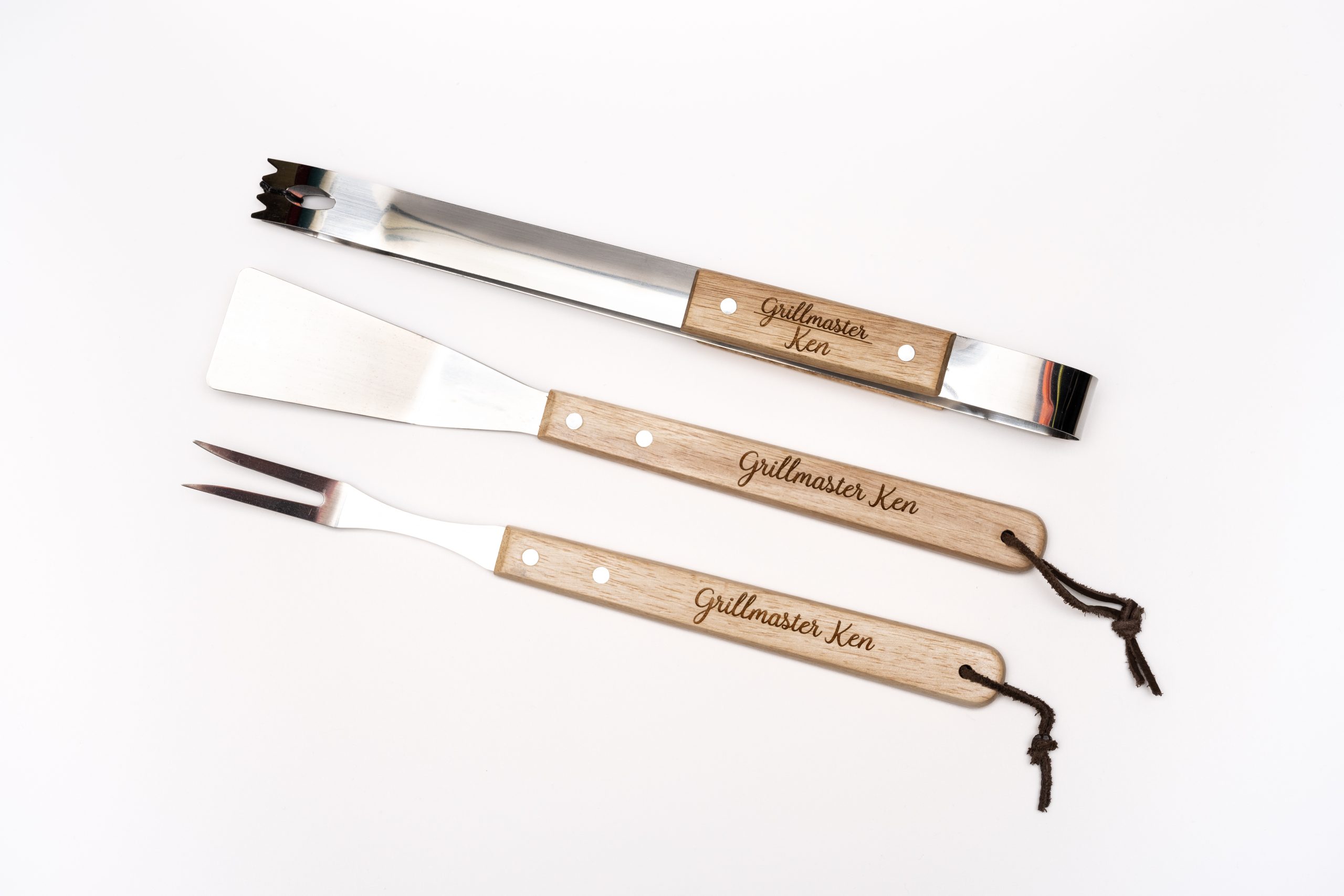 laser engraved grilling tools