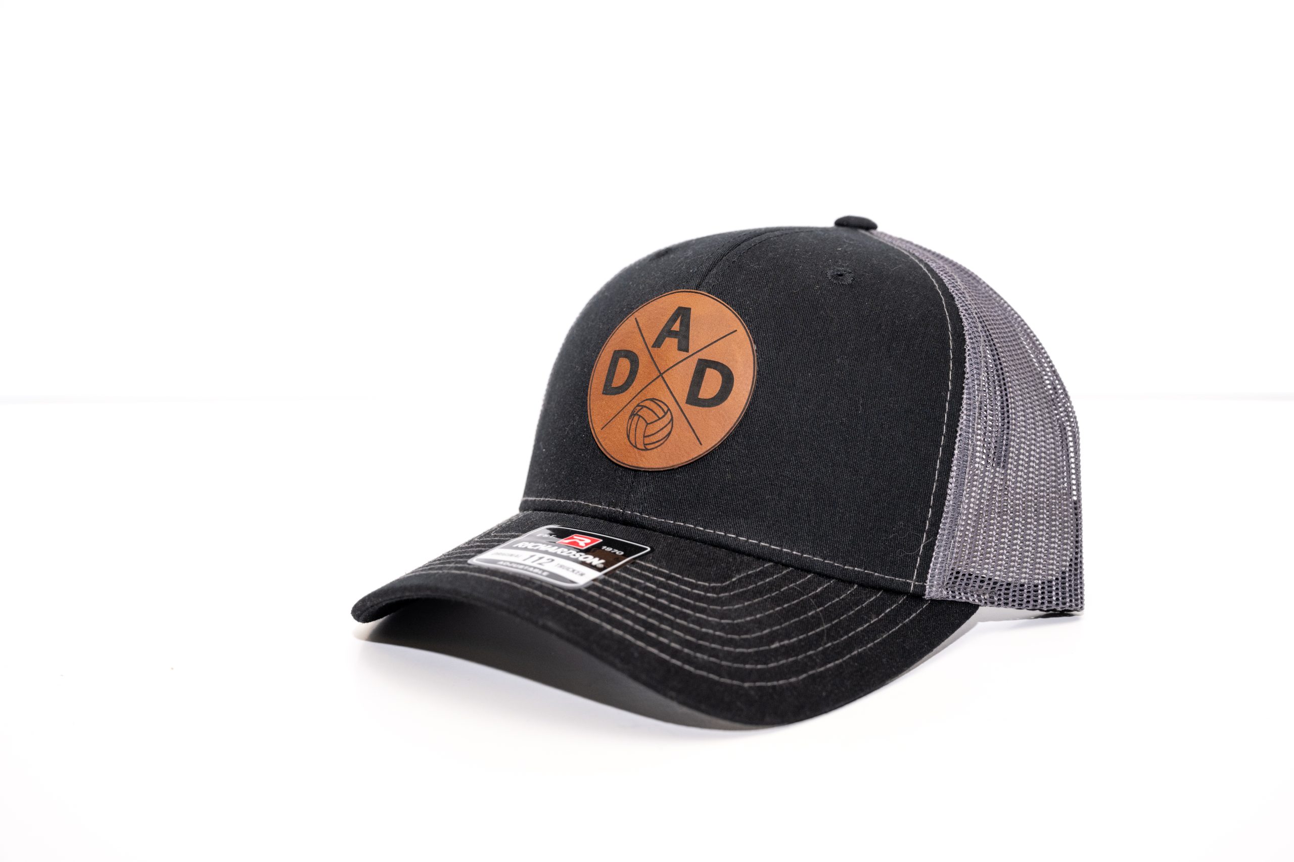 custom leather patch hat